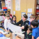 Jennifer Thompson with her students at Harborview Elementary School. (Courtesy Photo)