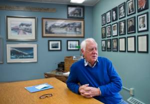 Mayor Ken Koelsch speaks about his first year as mayor from his city hall office on Thursday, March 30, 2017. (Michael Penn | Juneau Empire File)