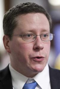 In this November 2015 file photo, former Attorney General Craig Richards speaks to the media. The governor announced in June that Richards was resigning from his post. On Friday, Craig Richards was hired as an oil and gas consultant for the state.