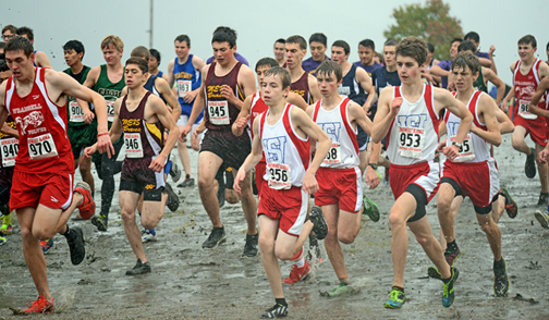 Runners start the 1A/2A/3A Region V Crosscountry Championships on Saturday at Sandy Beach. A slideshow of photos is online at Juneauempire.com.