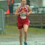 Wrangell's Reyn Hutten wins the 1A/2A/3A girls Region V championship on Saturday at Sandy Beach.