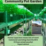 Brown's community pot garden flier.