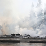 A fire destroyed the Clearwater Lodge early on Thursday, May 15, 2014.