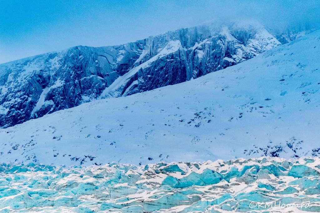 Layers of blue, Mendenhall Glacier. (Kerry Howard)