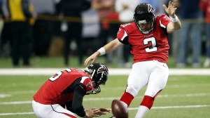 Atlanta Falcons kicker Matt Bryant warms up before an NFC divisional playoff game against the Seattle Seahawks on Jan. 17 in Atlanta. Bryant is 41, not too old to finally make it to his first Super Bowl. The Falcons&rsquo; kicker is a testament to perseverance, and truly appreciative to finally get his chance in the big game. (John Bazemore | The Associated Press file)