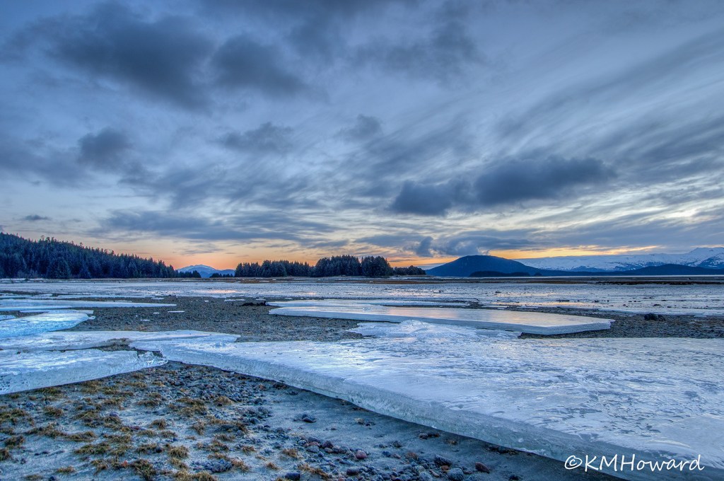 Ice floes along Eagle River on Feb. 9. (Photo by Kerry Howard)