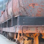 Old tankers on the railroad dock awaiting their next destination. Photo by Ray Tsang.