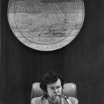 Rep. Mike Miller sits in the speaker&rsquo;s chair in the Alaska House of Representatives. (Courtesy of Kevin Miller)