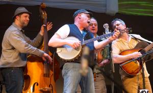Andy Ferguson, Jack Fontanella, Erik Chadwell, Sergei Morosanthe perform as Rumblefish at the 42nd Annual Alaska Folk Festival at Centennial Hall on April 6, 2016. (Michael Penn | Juneau Empire File)
