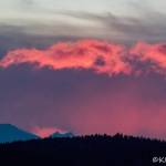 Red sky at night: a colorful sunset on March 3. (Photo by Kerry Howard)