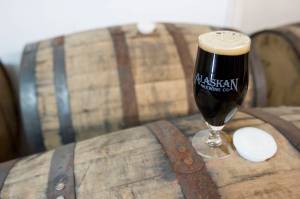 The Alaskan Brewing Company&rsquo;s newest beer is a bourbon barrel-aged oatmeal stout. (Michael Penn | Juneau Empire)