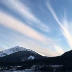 Cirrus clouds explode over Mount Jumbo on March 21. (Photo by Denise Carroll)