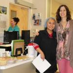 A department is surprised with platters of veggies and beet hummus during Bartlett Regional Hospital&rsquo;s Year of Kindness surge week. (Courtesy photo)