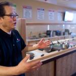 Owner Kenny Yoon talks on Monday, March 27, 2017, about his new Poki Poki restaurant that opens today on Franklin Street. (Michael Penn | Juneau Empire)