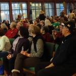 Prior to this dance, Git Hayetsk co-leader Mique&rsquo;l Dangeli told the story of her ancestors&rsquo; arrival to Metlakatla. As they paddled long lines of canoes people were crying, sad to leave behind the place they&rsquo;d buried family members and lived for years. As they rounded a point, a woman held up her paddle and rallied them. It was a turning point for the group&rsquo;s arrival in a new land. Photos by Mary Catharine Martin | Capital City Weekly
