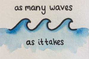 One of the cards Sarah Campen created for her community-based art exhibit, timed for the 100th day since President Donald Trump took office. Submitted image.