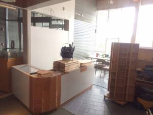 The new bookstore space is under construction. Submitted photo.