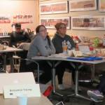 Attendees of the Haa Shuka language apprentice and mentor pairing program listen to Alice Taff, Affiliate Assistant Professor of Alaska Native Languages at the University of Alaska Southeast, far right, speak about the connection between language and health. Photo by Mary Catharine Martin | Capital City Weekly