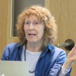 Alice Taff, Affiliate Assistant Professor of Alaska Native Languages at the University of Alaska Southeast, speaks to Tlingit, Haida and Tsimshian language apprentices and mentors about the connection between language and health at the orientation for &ldquo;Haa Shuka Community Language Learning Project,&rdquo; a three year program with five teams. Mary Catharine Martin | Capital City Weekly