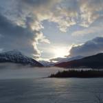 Sunrise from Skater&rsquo;s Cabin in early April. (Photo by Linda Shaw)