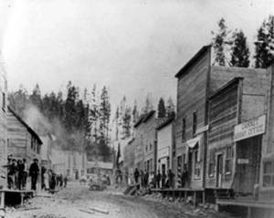 The mining town of Garnet, Montana during the time of the daybook one of Tara Neilson&rsquo;s family members found. Courtesy image.