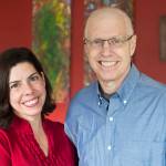 Ken Leghorn with his wife, Julie Coppens, in their Juneau home on Tuesday, Feb. 28, 2017. Leghorn died earlier this month from pancreatic cancer. (Michael Penn | Juneau Empire File)