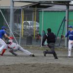 JDHS&rsquo; Kasey Watts has his left hand stepped on by a Petersburg infielder in the third inning of JDHS&rsquo; 12-1 win in Petersburg, Friday, April 28. Watts&rsquo; would stay in the game even as his hand continued to bleed. (Ola Richards | Petersburg Pilot)