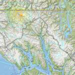 A series of earthquakes in British Columbia awoke many in Juneau and the Yukon Monday morning. (Photo courtesy US Geological Survey)