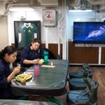 Crew of visiting U.S. Navy destroyer have one thing atop their menu