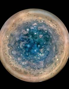 Monstrous cyclones churning over Jupiter’s poles