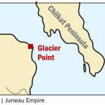 Glacier Point is a popular tourist destination about 10 miles south of Haines.