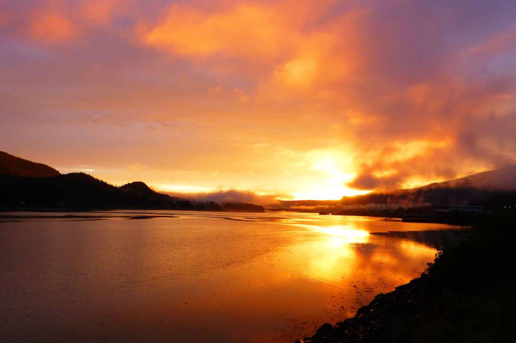 Fiery sunset on May 22. (Photo by Denise Carroll)