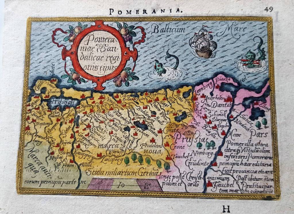 This 17th-century map is one of the many treasures uncovered by Patti David as she inventoried the contents of The Observatory bookstore. (Liz Kellar | Juneau Empire)