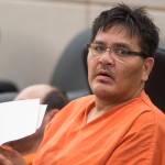 David Valentine Evenson, 51, appears in Juneau District Court on charges of second-degree murder, manslaughter and criminally negligent homicide of Aaron G. Monette. (Michael Penn | Juneau Empire)