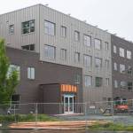 Trillium Landing is a 49-unit apartment complex currently under construction in the Vintage Business Park for persons aged 55 and over. The complex includes studios, one and two-bedroom units and is scheduled to open in September. (Michael Penn | Juneau Empire)