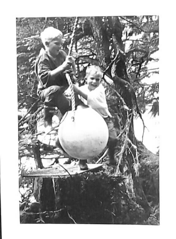 Tara&rsquo;s nephews Sterling and Ethan playing on a buoy swing. Photo by Tara Neilson. Tara&rsquo;s nephews Sterling and Ethan playing on a buoy swing. Photo by Tara Neilson.