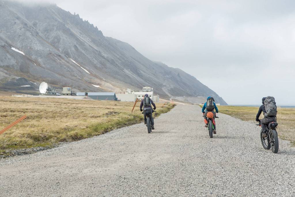 The group&rsquo;s campsite along the coast. They used floorless, lightweight nylon tents with mosquito netting around the bottom. (Photo courtesy Bj&