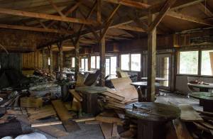 The building previously operated as the Thane Ore House near Sheep Creek will be burned down and replaced with a new heritage park building by Central Council of the Tlingit and Haida Indian Tribes of Alaska on Tuesday, July 25, 2017. (Michael Penn | Juneau Empire)