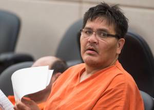 David Valentine Evenson, 51, appears for his arraignment in Juneau District Court July 10, 2017, in this archive photo. (Michael Penn | Juneau Empire)