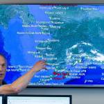 Captain Ed Page explains the vessel tracking system the Marine Exchage of Alaska uses during a tour of their new building on Friday, Aug. 18, 2017. (Michael Penn | Juneau Empire)