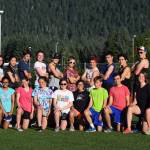 The Thunder Mountain High School cross country team pose for a team picture, Thursday, Aug. 10, after practice at TMHS. The team will be running this weekend against 10 other teams in the Capital City Invitational at Sandy Beach. (Nolin Ainsworth | Juneau Empire)