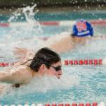 Swimmers compete during Saturday&rsquo;s swim meet at the Augustus Brown Swimming Pool. (Konrad Frank | For the Juneau Empire)