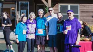 Participants in the annual Labor Day Fun Run pose outside the Juneau Family Health and Birth Center on Saturday. (Courtesy Photo)