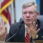 Senate President Charlie Huggins, R-Wasilla, speaks during a press availability at the Capitol on Tuesday, March 4, 2014. Huggins has filed to run for Governor. (Michael Penn | Juneau Empire File)