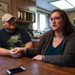 Juneau residents Hilary Rehfield-Green and her husband, Ryan Green, talk Wednesday, Oct. 4, 2017, about surviving the mass shooting at the Route 91 Harvest Music Festival in Las Vegas last weekend. (Michael Penn | Juneau Empire)