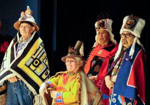 2012 conference in Sitka, left to right: Chatskookoo &