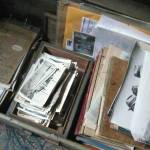 The trunk of letters and other documents at the Ibach homestead. Image courtesy of Joel Bennett.