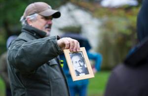 Mark Whitman gives a talk about Hi Chung, also known as &ldquo;China Joe&rdquo;, during a tour of Evergreen Cemetery by as part of an intensive course on Alaskan history for Yaa&