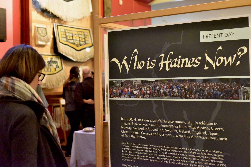 225;a is made from smelted copper and has hand-hammered chasing and repousse decoration. Other objects in this case include a grease dish, which is a small carved wooden grease dish in the shape of a seal with abalone shell eyes and three bone teeth. The rim of the bowl is inset with bone and white glass seed beads. Photo by Briana Wright.