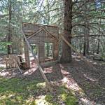 The back of the false front in Dyea in 2014. (Photo by Karl Gurcke, courtesy of KLGO)